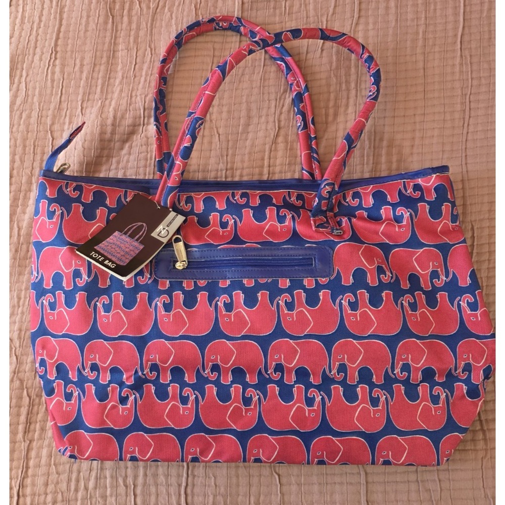 New Direction Large Tote Bag Elephant Pink Femme. New WITH Issues
